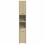 vidaXL Ensemble de meubles de salle de bain 4 Pièces chêne sonoma