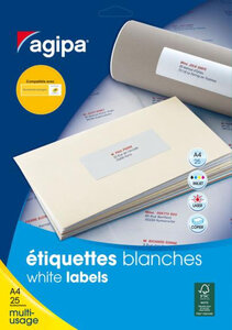 P25  Feuilles 350 Étiquettes Multi-Usage Mtel 99 1X38 1