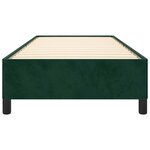 vidaXL Cadre de lit sans matelas vert foncé 100x200 cm velours