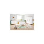 Chambre de bébé Light 3 pièces  lit de bébé évolutif commode à langer large armoire grande