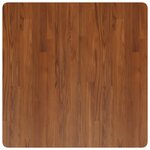 vidaXL Dessus de table carré Marron foncé 80x80x4cm Bois chêne traité
