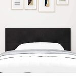 vidaXL Tête de lit avec des lumières à LED Noir 100 cm Velours