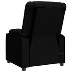 vidaXL Fauteuil de massage Noir Similicuir