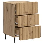 vidaXL Cabinet de chevet Chêne artisanal 43 x 41 x 68 cm