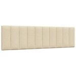 vidaXL Cadre de lit sans matelas crème 180x200 cm tissu
