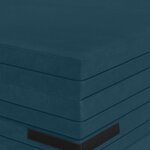 vidaXL Canapé-lit pliable 140 x 67 x 15 cm Bleu