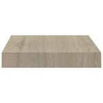 vidaXL Étagères murales flottantes 2 Pièces chêne 23x23 5x3 8 cm MDF