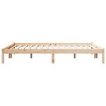 vidaXL Cadre de lit extra long sans matelas 160x220 cm bois massif pin