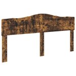 vidaXL Lit de Rangement Chêne fumé 180 x 200 cm Bois d'ingénierie