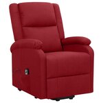 vidaXL Fauteuil Rouge bordeaux Tissu