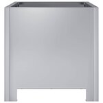 vidaXL Jardinière 30x30x30 cm acier galvanisé