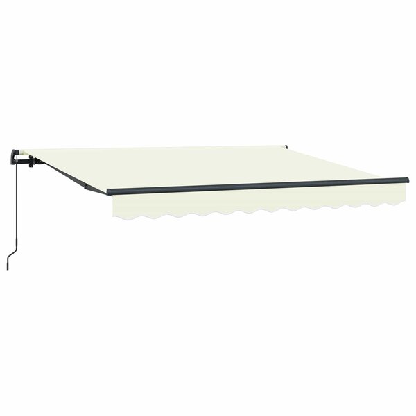 vidaXL Auvent Rétractable Crème 250 x 200 cm tissu