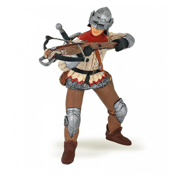 Arbalétrier Rouge - Soldat Médiéval avec Arbalète