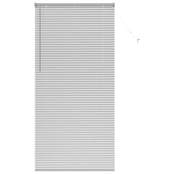 vidaXL Store de Fenêtre avec des rideaux Argent Aluminium