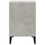 vidaXL Meuble TV Gris béton 100x35x55 cm Bois d'ingénierie