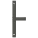 vidaXL Pieds de table basse en T  2 pièces  anthracite  70 x 25 x (30-31) cm  acier