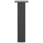 vidaXL Pieds de table basse 4 pièces Anthracite 42 cm Acier