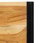 vidaXL Tête de lit 180 cm bois massif d'acacia et fer