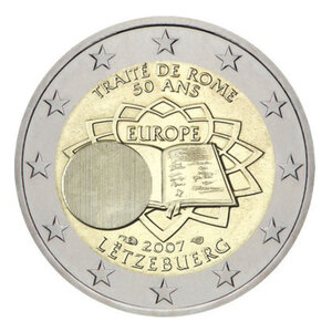 2 euros commémorative Luxembourg 2007 - Traité de Rome.
