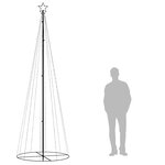 vidaXL Arbre de Noël cône 310 LED Blanc chaud 100x300 cm