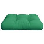 vidaXL Coussin de palette vert tissu