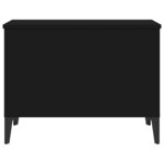 vidaXL Table basse Noir 60x44 5x45 cm Bois d'ingénierie
