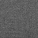 vidaXL Sommier à lattes de lit matelas LED gris foncé 120x190 cm tissu