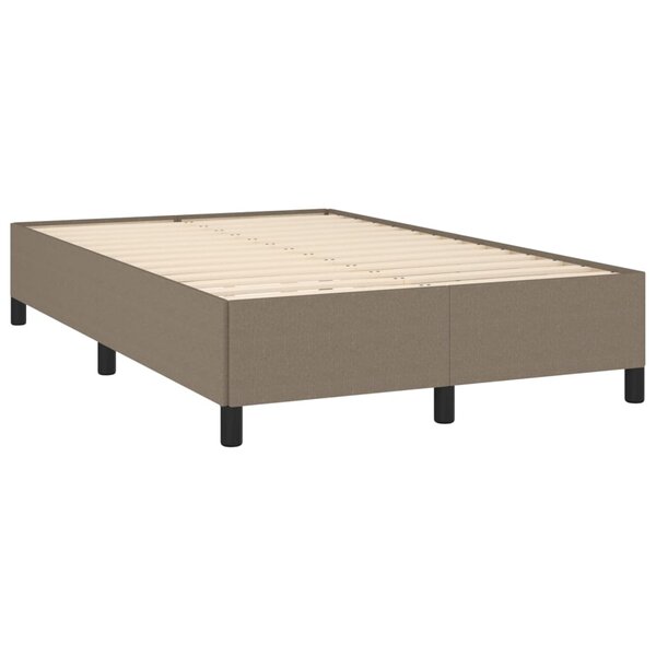 vidaXL Cadre de lit taupe 120x190 cm tissu