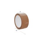 Pack and Move - Lot 6 rouleaux ruban adhésif marron pour emballage et déménagement - 66 m - Qualité Premium