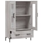 vidaXL Buffet haut sonoma gris 69 5x31x115 cm bois d'ingénierie