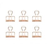 Pinces double-clip x 6 - cuivré