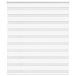 vidaXL Store zèbre blanc 130x100 cm largeur du tissu 125 9cm polyester