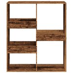 vidaXL Bibliothèque/Séparateur de pièce vieux bois 100x33x115 cm