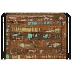 vidaXL Coffre de Rangement Multicolore 80x50x50 cm en Bois Récupéré