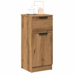 vidaXL Buffets 2 Pièces chêne artisanal 30x30x70 cm bois d'ingénierie