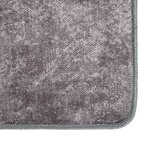 vidaXL Tapis lavable gris 400x300 cm antidérapant