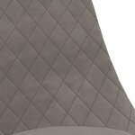 vidaXL Chaises à manger pivotantes lot de 4 Gris clair Velours