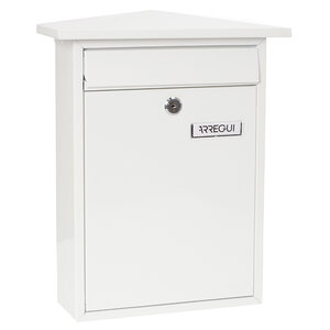 Boîte aux Lettres en Acier  Home E5711  Fond Étroit  Anti-pluie  Blanc