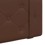 vidaXL Tête de lit suspendue Marron Simili cuir