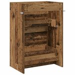 vidaXL Meuble sous lavabo de salle de bain Bois ancien