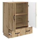 vidaXL Buffet Chêne artisanal 66 x 34 5 x 92 cm Bois d'ingénierie