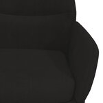 vidaXL Chaise de relaxation Noir Velours