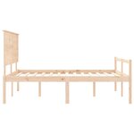 vidaXL Lit pour personne âgée sans matelas 160x200 cm bois massif