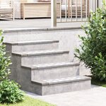 vidaXL Marches d'Escalier en Alu 10 Pièces Antidérapantes 60x18 cm