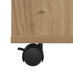 vidaXL Armoire roulante chêne artisanal 60x35x75 cm bois d'ingénierie