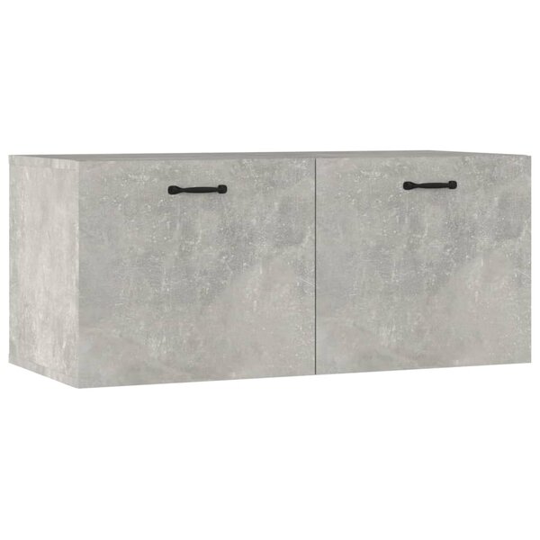 vidaXL Armoire murale gris béton 80x36 5x35 cm bois d'ingénierie