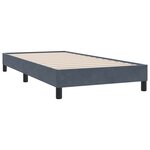 vidaXL Sommier à lattes de lit sans matelas gris foncé 80x210 cm