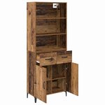 vidaXL Haut Armoire Bois Ancien 69 5 x 34 x 180 cm Bois d'ingénierie