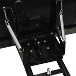 vidaXL Chasse-neige pour VTT 150x38 cm Noir