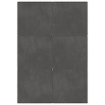 vidaXL Canapé-lit pliable 140 x 67 x 15 cm Gris foncé